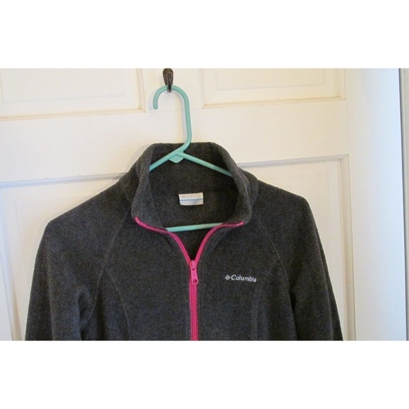 Columbia Women' Gray Full Zip Long Sleeve Zippered Pockets Fleece Jacket Size S - Picture 2 of 10